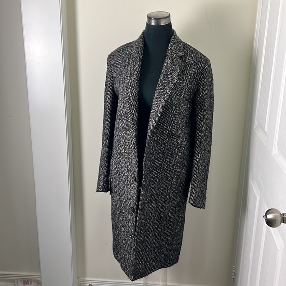 Boyfriend Button Seoul Outerwear Trench Slouch Coat Size Medium Oversized - Picture 11 of 15